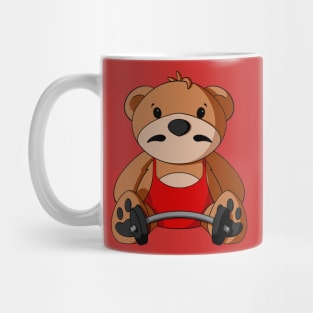 Circus Strongman Teddy Bear Mug